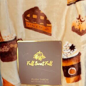 Pumpkin Latte Throw Oversized Dessert Fall Thanksgiving